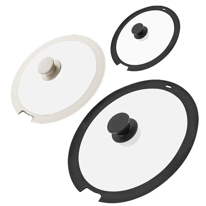 Universal Tempered Glass Pot Lid 18/20/26cm | Silicone Seal Cookware Lid Axl