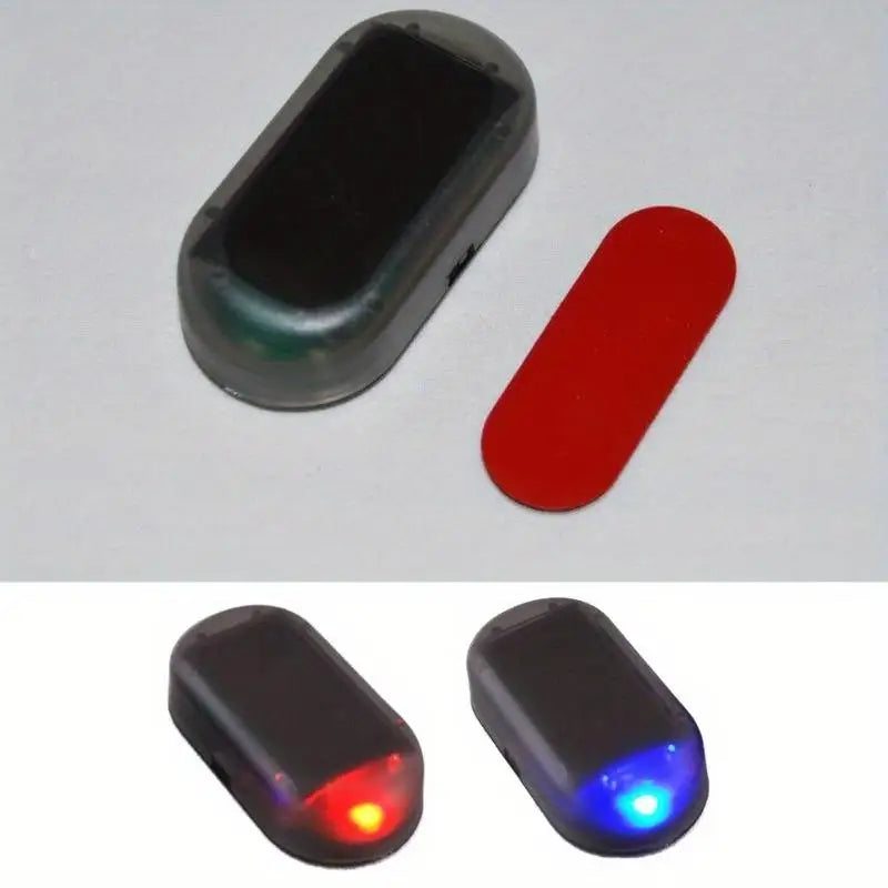 Solar Fake Car Alarm LED Blinking Security Warning Light Car Security Light Axl
