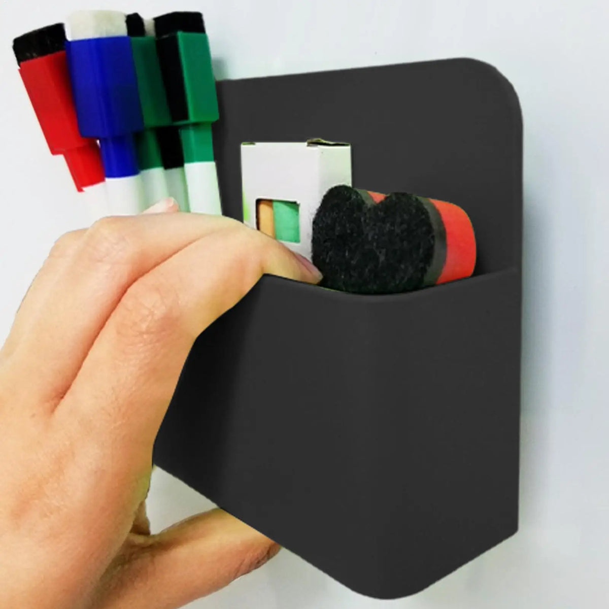 Magnetic Pen Holder – Strong Magnet Fridge & Locker Organizer Magnetic Pen Holder Axl