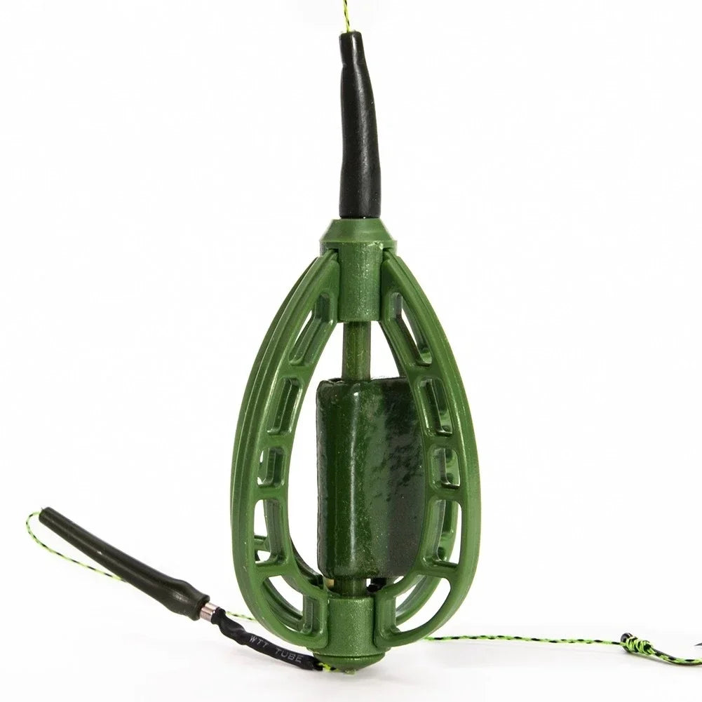 Carp Feeder Cage Rig 35g–48g | European Bait Feeder Set Fishing Feeder Rig Axl
