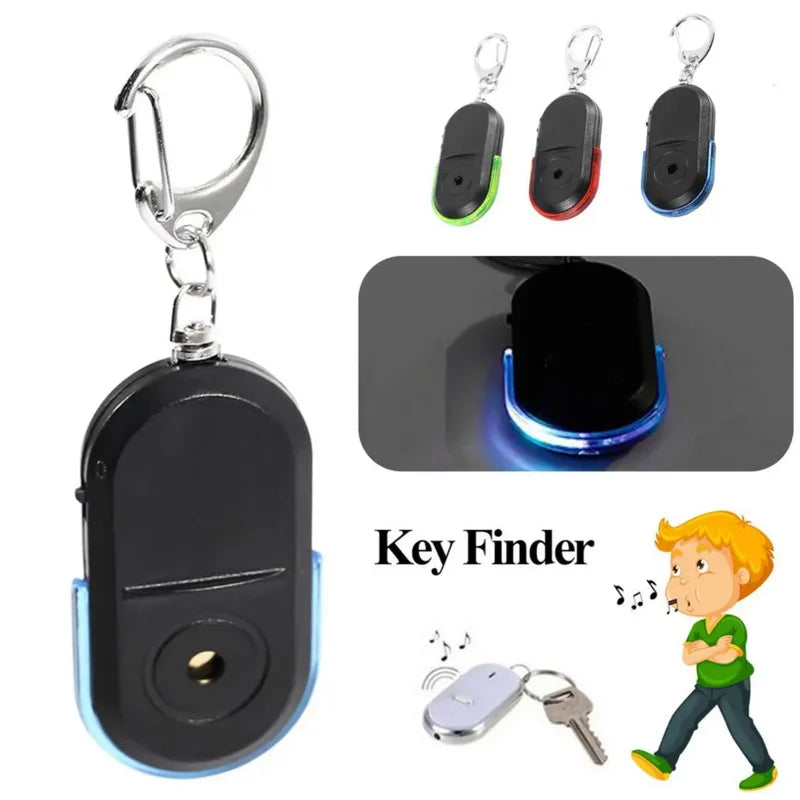 Whistle Sound Key Finder with LED Torch – Anti-Lost Locator Key Finder Keychain Axl