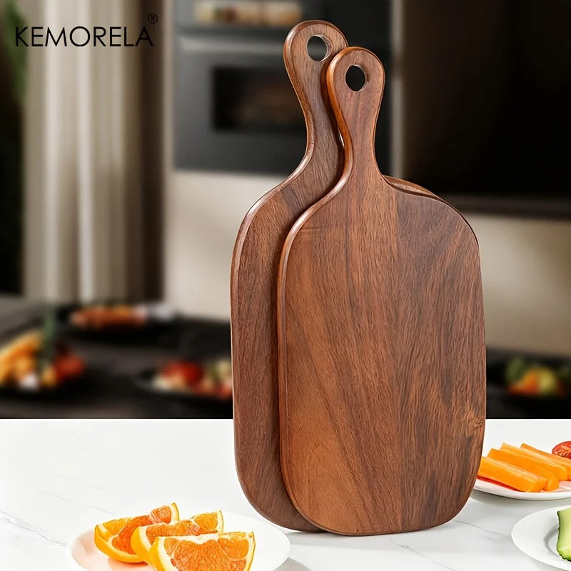 KEMORELA Wooden Cutting Board with Handle | Food-Safe Wood Wooden Cutting Board Axl