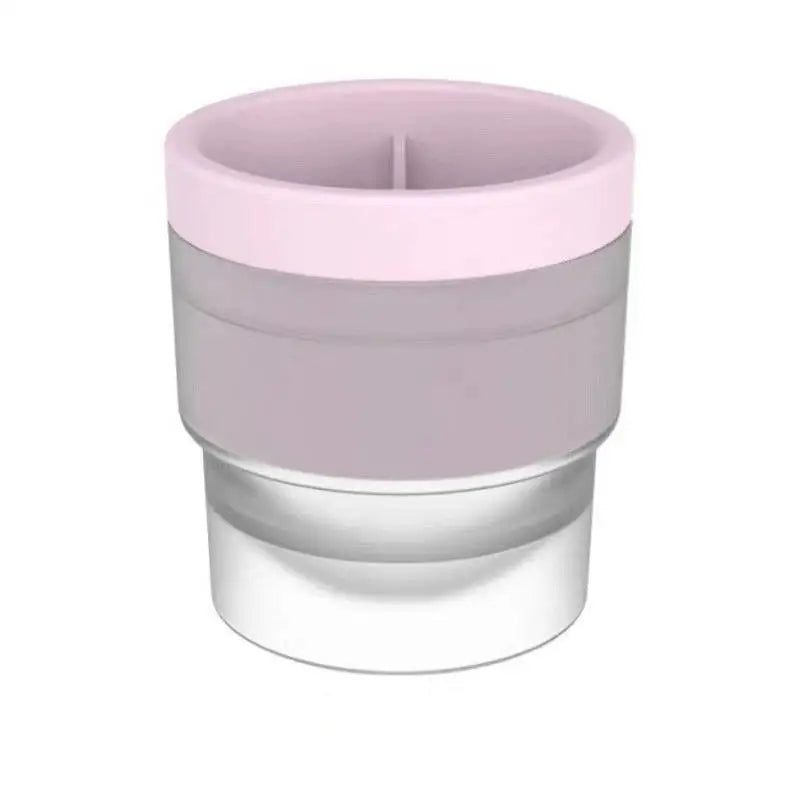 Ice Hockey Shape Ice Cube Mold – Food Grade PP, Reusable Ice Cube Mold Axl Pink
