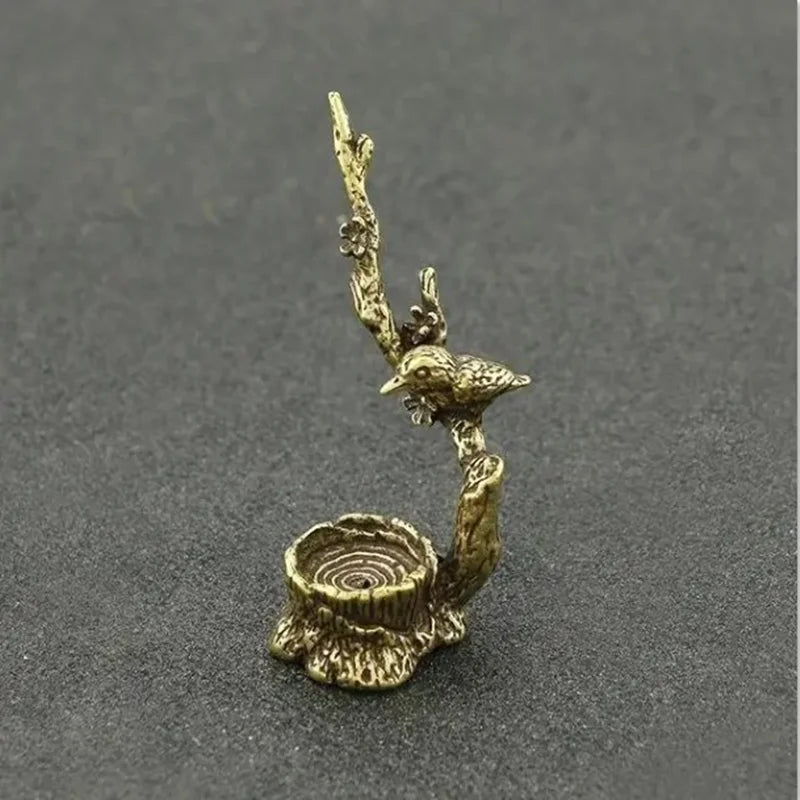 Antique Copper Magpie Incense Burner | Plum Branch Figurine Incense Burner Axl Default Title