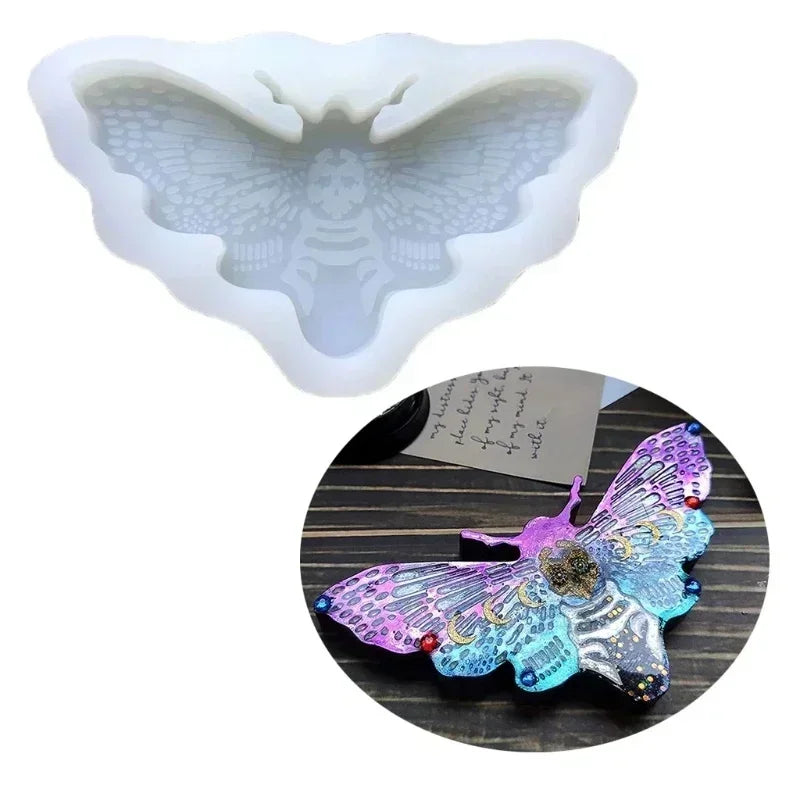 Moth Silicone Mold for Epoxy Resin Jewelry & Pendant Casting Resin Casting Mold Axl