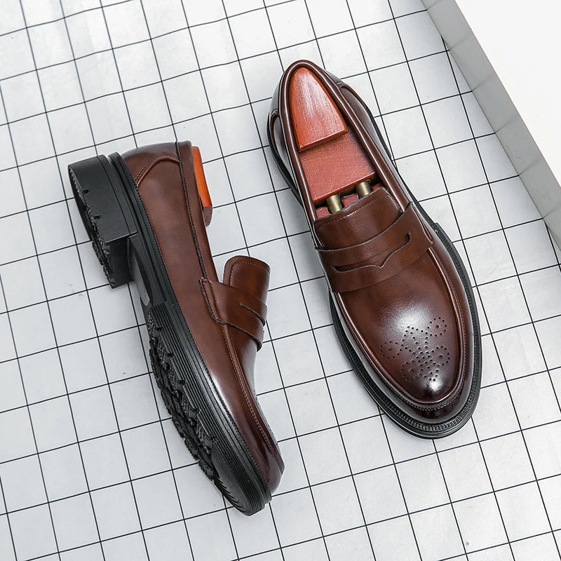 Men's Slip-On Dress Shoes – Business, Wedding & Formal Style Men's Dress Shoes Axl