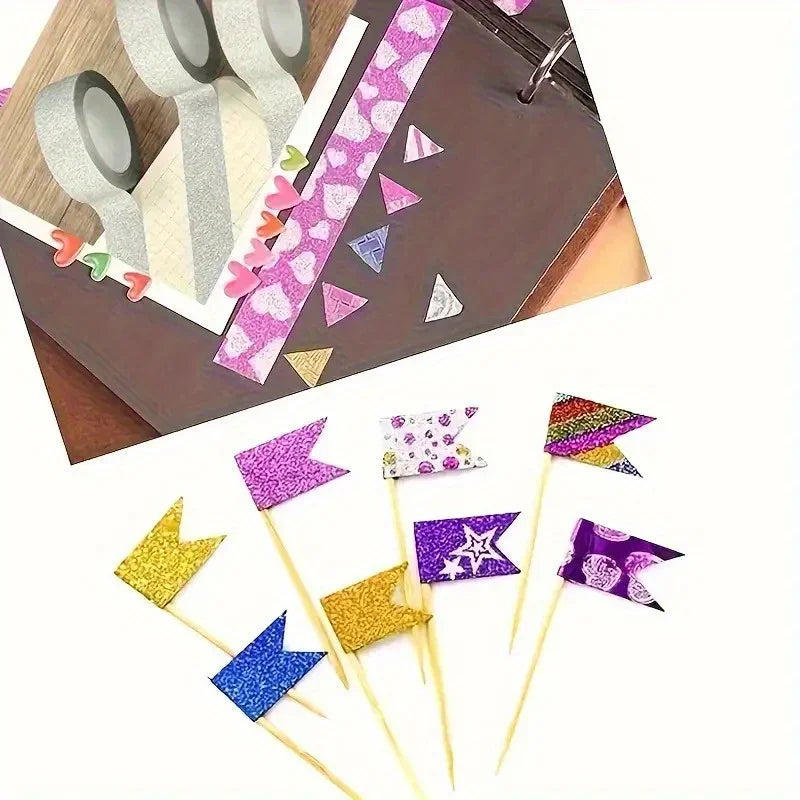 Gold Glitter Washi Tape – DIY Crafts & Scrapbooking, 5m Roll Craft Washi Tape Axl