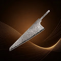 Damascus Steel Chef Knife Blade Blank | DIY Knife Making Knife Blade Blank Axl Slicing Blade-1PC