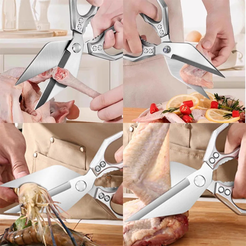 Stainless Steel Kitchen Shears – Heavy-Duty Meat & Poultry Scissors Kitchen Shears Axl