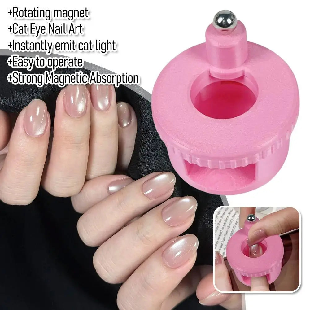 Rotating Cat Eye Nail Magnet – Wide Beam Glass Bead Effect Tool Nail Art Magnet Axl