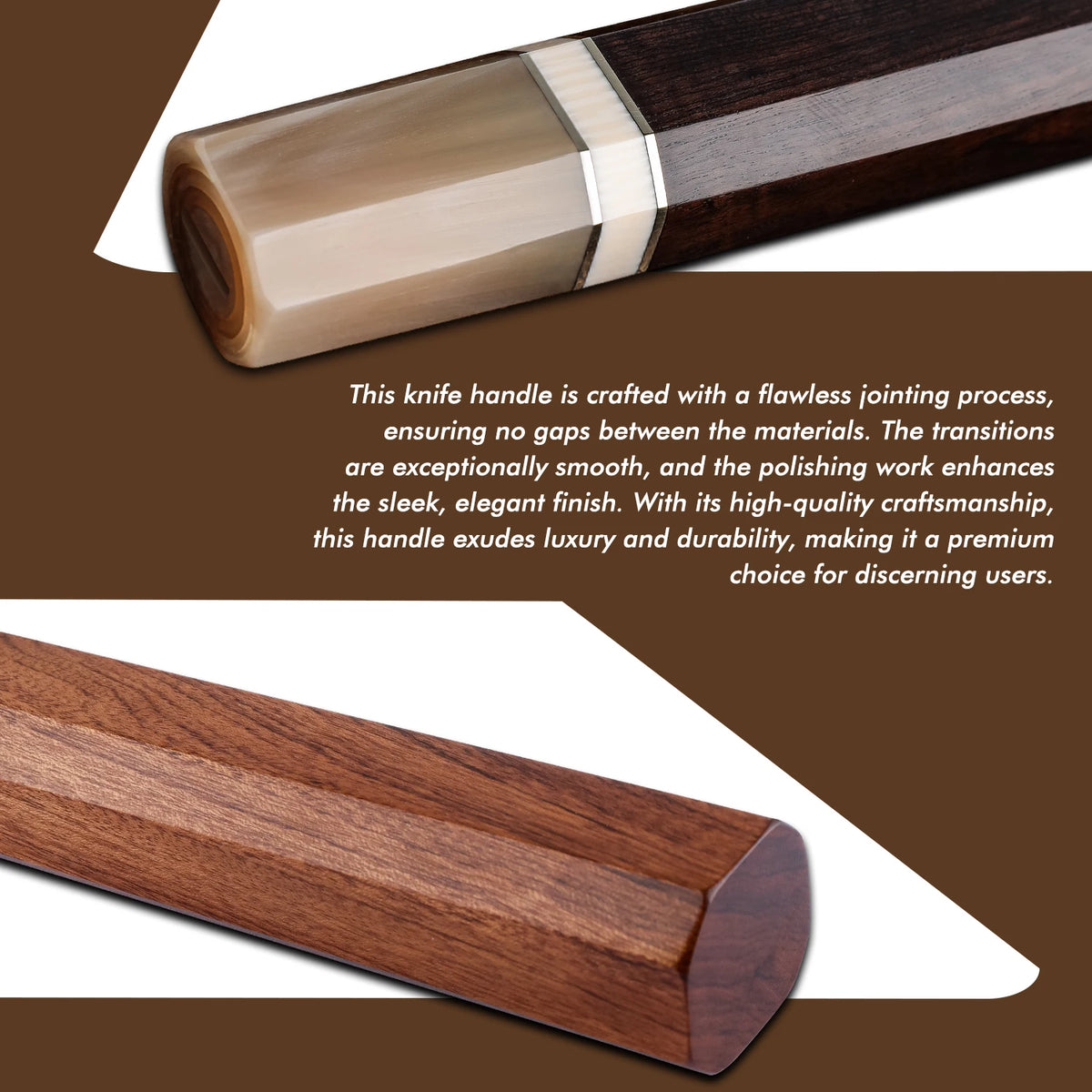 Grandsharp DIY Knife Handle – Ebony & Desert Ironwood Blank DIY Knife Handle Axl