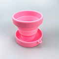 Foldable Silicone Travel Cup – Collapsible Portable Drinking Cup Collapsible Travel Cup Axl Pink