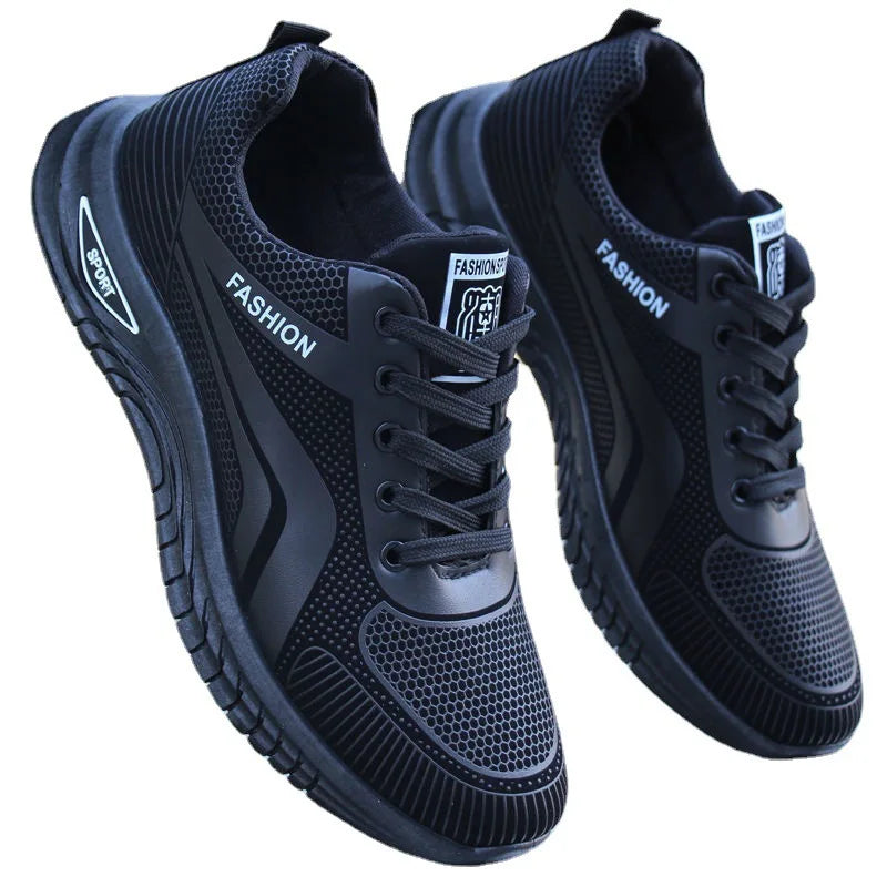 Men's Breathable Anti-Slip Casual Sneakers | Lace-Up Trainers Men's Casual Sneakers Axl
