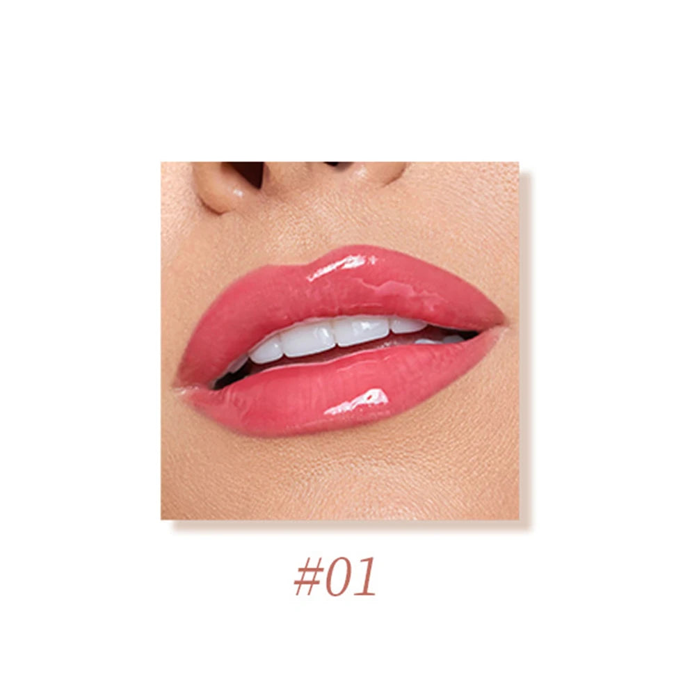 Pink Glossy Lip Tint Pen – Vegan Press-Type Lip Glaze Lip Glaze Pen Axl 01 1pcs NO LOGO