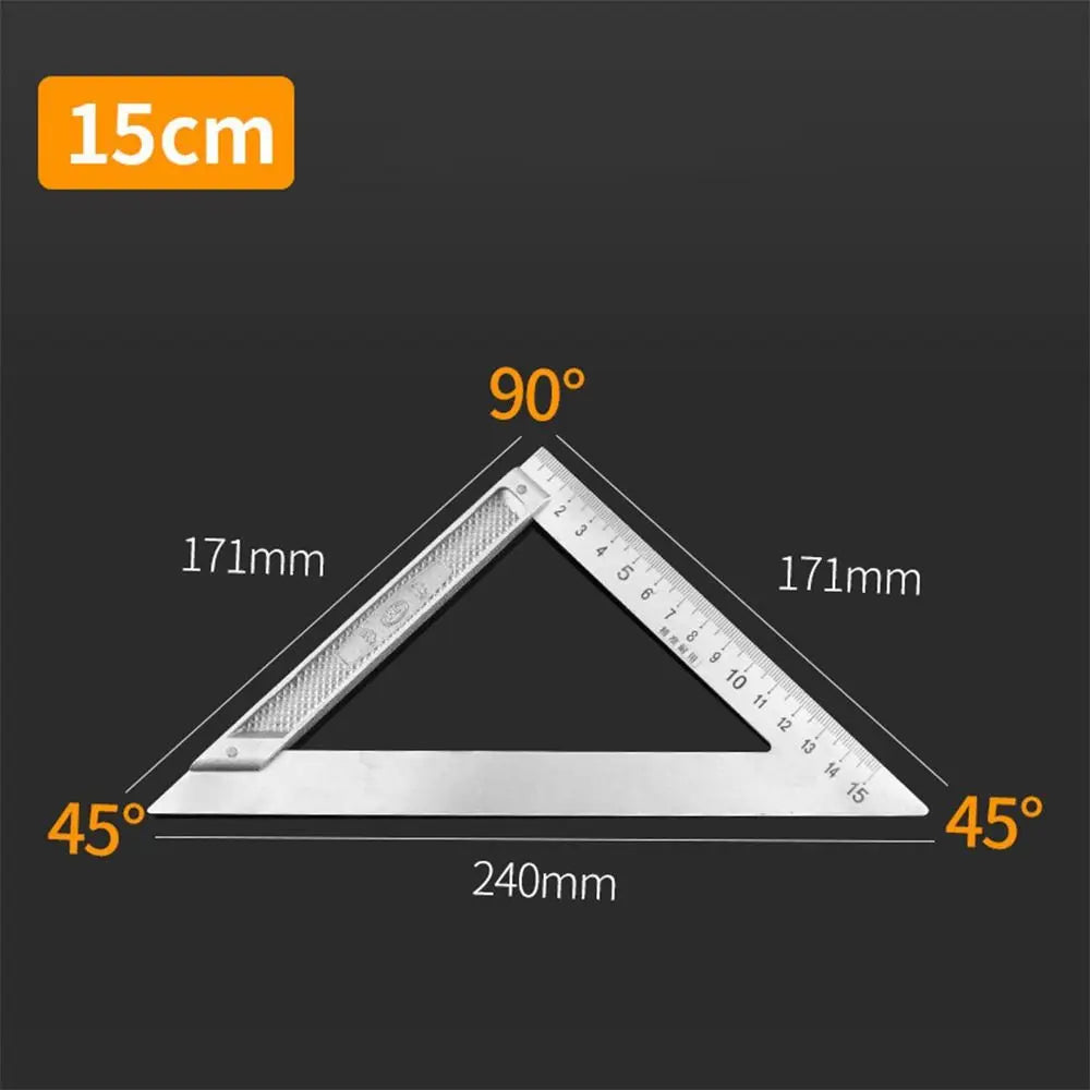 Stainless Steel 90° Angle Square Ruler – Woodworking Gauge 30/50CM Woodworking Square Ruler Axl 02-15CM