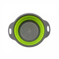 Collapsible Silicone Colander – Foldable Fruit & Veggie Strainer Collapsible Colander Axl size M