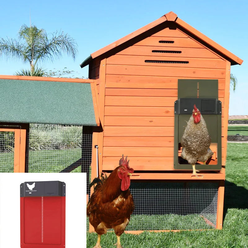 Automatic Chicken Coop Door Opener – Light Sensor Battery Powered Automatic Coop Door Axl