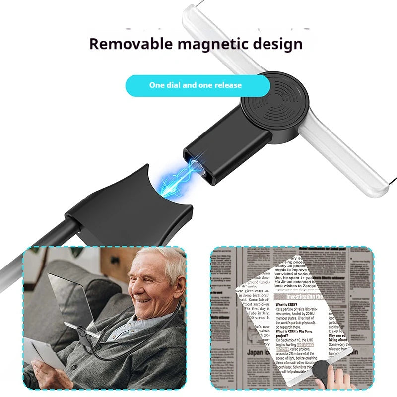 Hanging Neck Full Page Magnifying Glass 180x120mm Acrylic Neck Magnifying Glass Axl