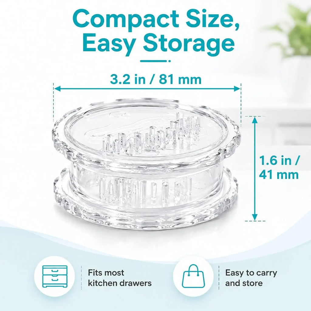 Transparent Manual Garlic Press Crusher & Masher | Kitchen Tool Garlic Press Axl
