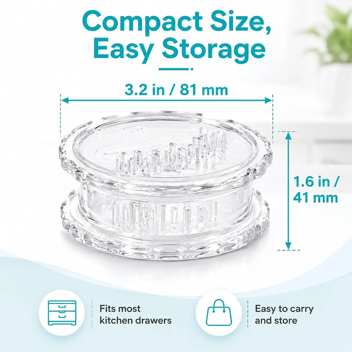 Transparent Manual Garlic Press Crusher & Masher | Kitchen Tool Garlic Press Axl