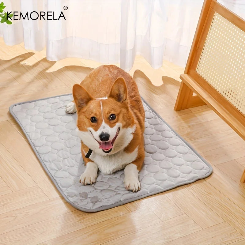 KEMORELA Pet Cooling Mat – Summer Ice Pad for Cats & Dogs Pet Cooling Mat Axl