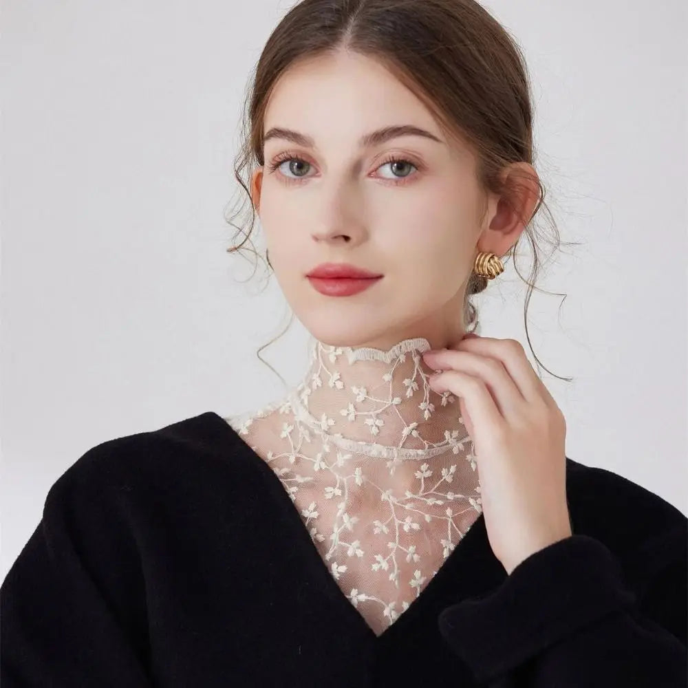 Women's Detachable Ruffle Collar – Removable Cotton Fake Collar Detachable Collar Axl