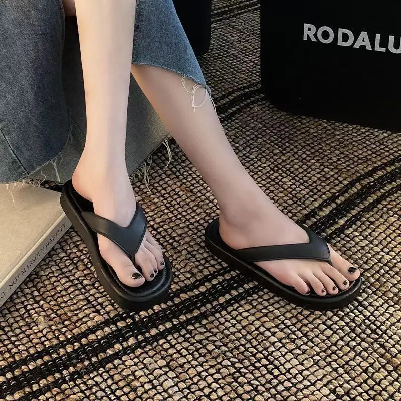 Women's Non-Slip Flat Slides – Beach & House PVC Slippers Flat Slide Sandals Axl