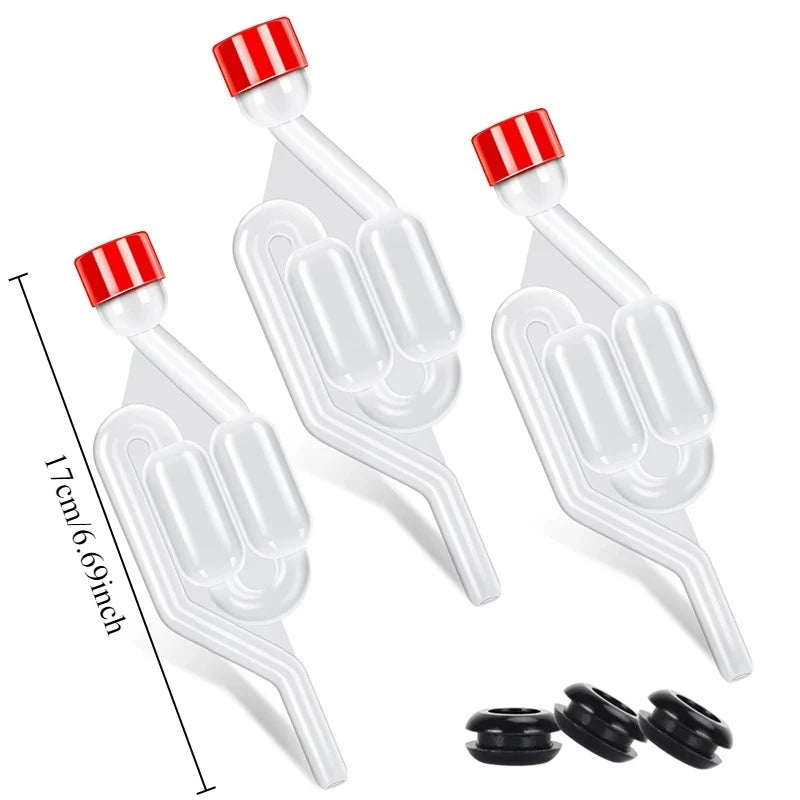 S-Shape Bubble Airlock – BPA-Free Fermentation Bottle Stopper Fermentation Airlock Axl