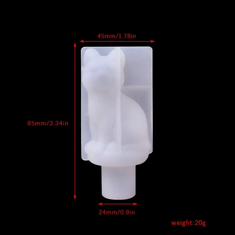 Silicone Resin Mold Set – Crown, Cat Paw & Rabbit DIY Craft Resin Craft Mold Axl cat