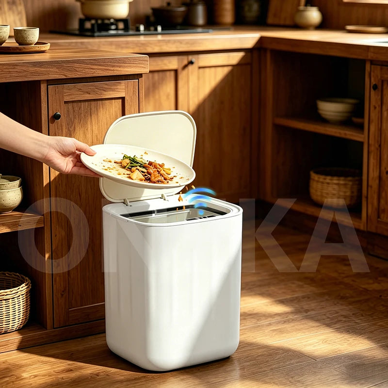 27L Automatic Sensor Trash Can – Touchless Smart Kitchen Bin Sensor Trash Can Axl