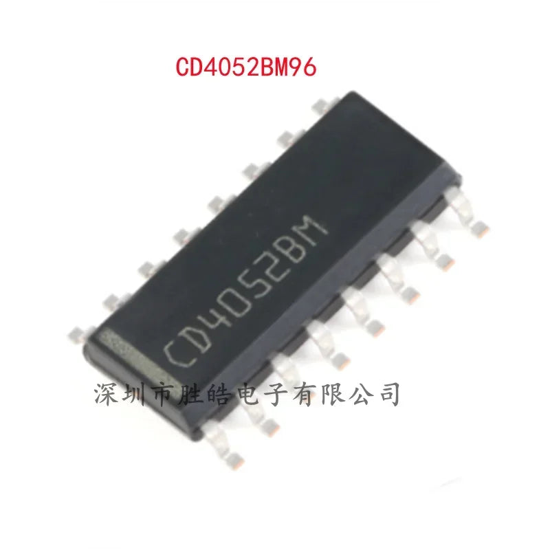 CD4052BM96 4:1 Analog Switch SOIC-16 Integrated Circuit – 10 PCS Analog Switch IC Axl Default Title