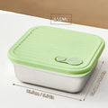 WORTHBUY 304 Stainless Steel Stackable Leak-Proof Lunch Box Stainless Steel Lunch Box Axl Green 650ml