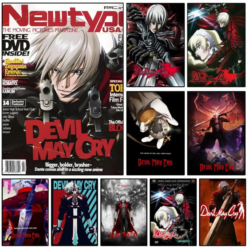 Devil May Cry Wall Poster Sticker – HD Gaming Room Decal Wall Art Decal Axl
