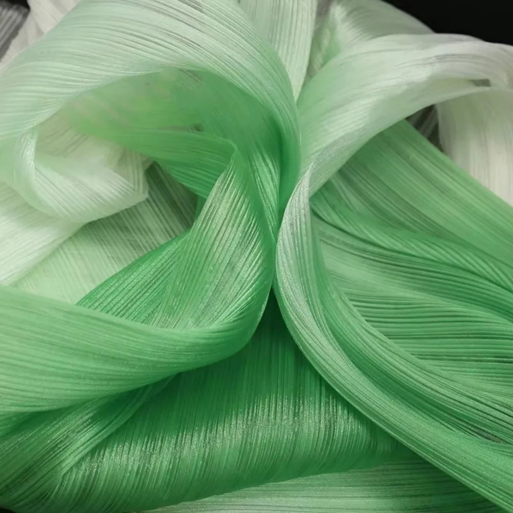 Gradient Pleated Organza Mesh Fabric – DIY Wedding Decor Organza Mesh Fabric Axl