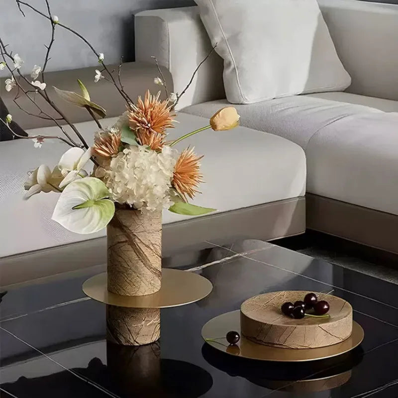 Modern Luxury Stainless Steel Vase Figurine | Home Decor Decorative Vase Figurine Axl