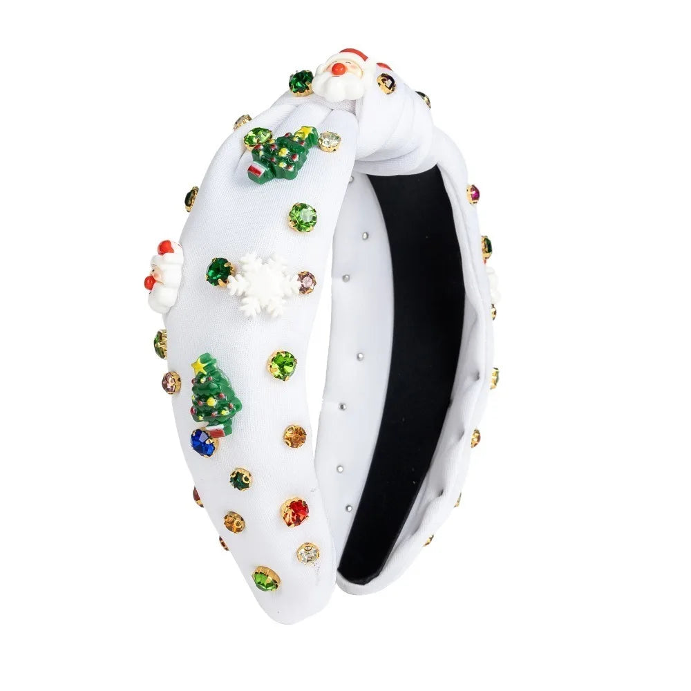 Rhinestone Christmas Hairband – Bow, Snowflake & Snowman Christmas Hairband Axl Style2