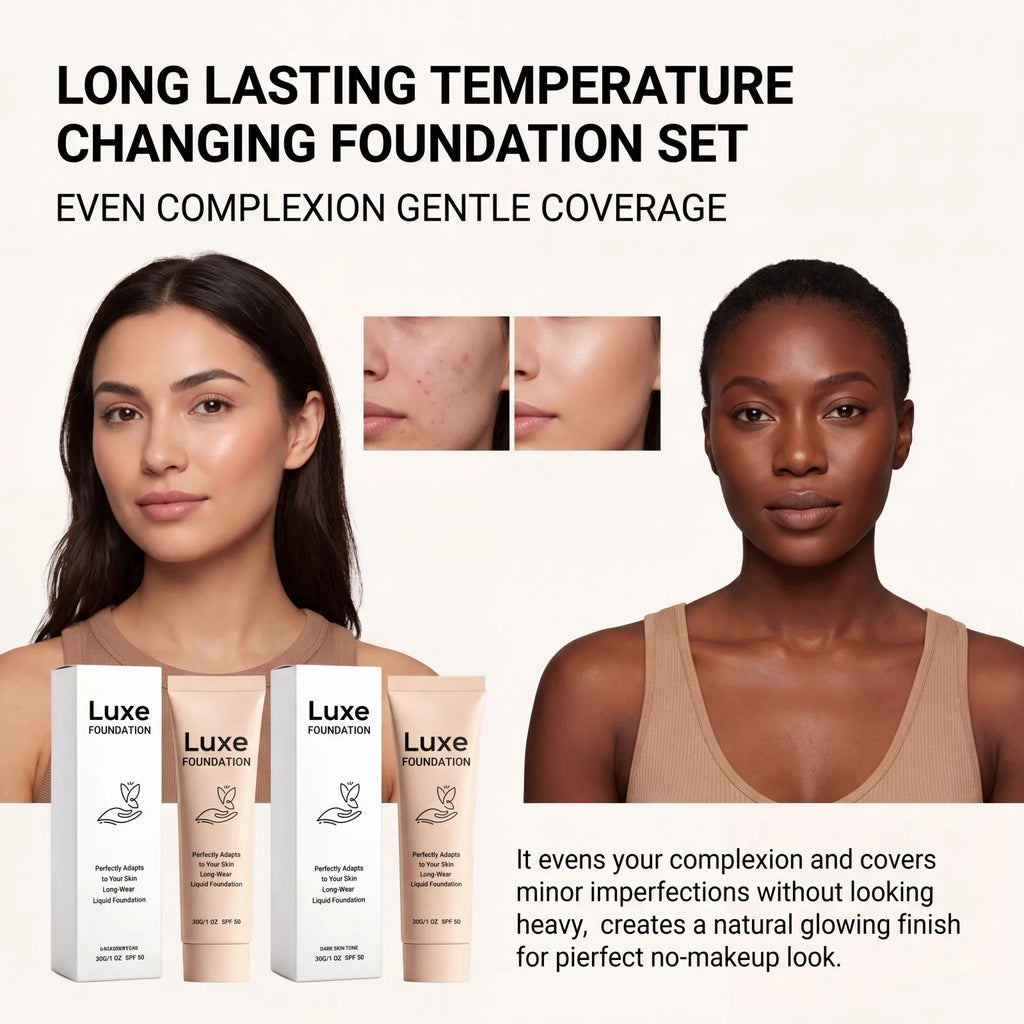 Luxe Color-Changing Liquid Foundation SPF 50 – Natural Glow 30g Liquid Foundation Axl