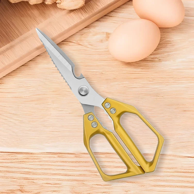 Heavy-Duty Multi-Functional Kitchen Scissors & Bone Shears Kitchen Shears Axl Scissors-Golden