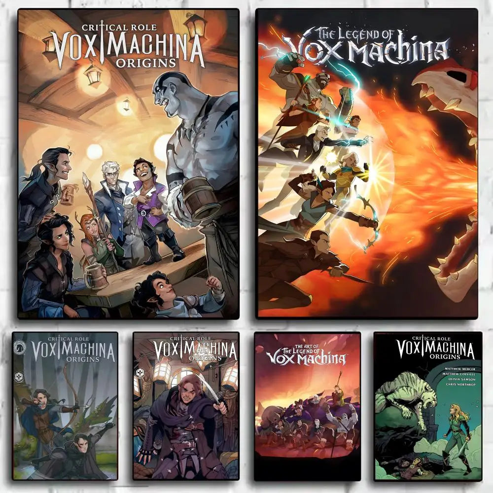 Legend of Vox Machina HD Poster Sticker – Self-Adhesive Wall Art Wall Art Poster Axl