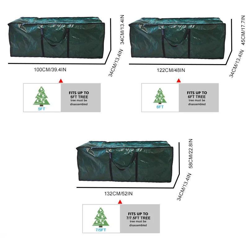 Christmas Tree Storage Bag – Waterproof Tub for 5–7 Ft Trees Holiday Storage Bag Axl