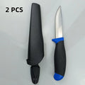 4-Inch Fixed Blade Knife – Stainless Steel Nonslip Handle Fixed Blade Knife Axl 2pcs