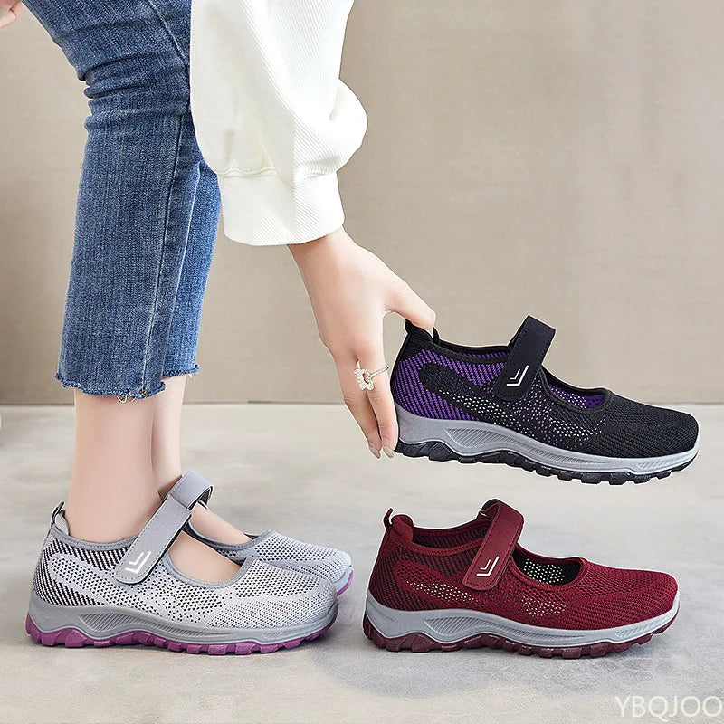 Women's Slip-On Walking Flats – Soft, Breathable & Non-Slip Women's Walking Flats Axl
