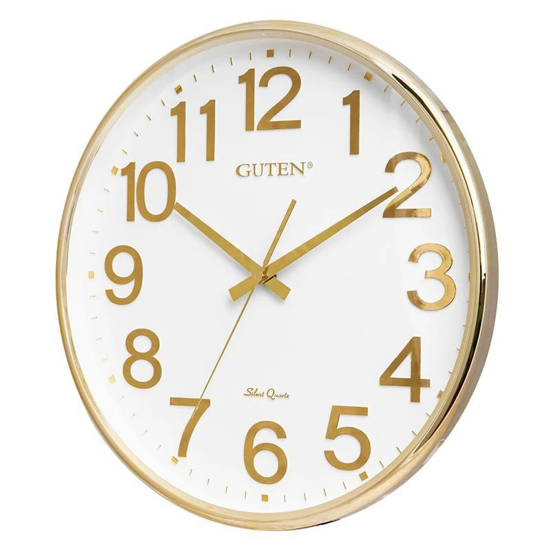 Gold 3D Large Silent Wall Clock – Nordic Luxury Home Decor Wall Clock Axl