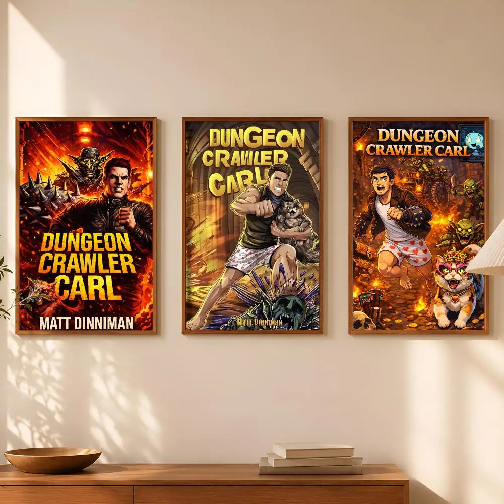 Dungeon Crawler Carl Poster – Self-Stick HD Waterproof Wall Art Wall Art Poster Axl