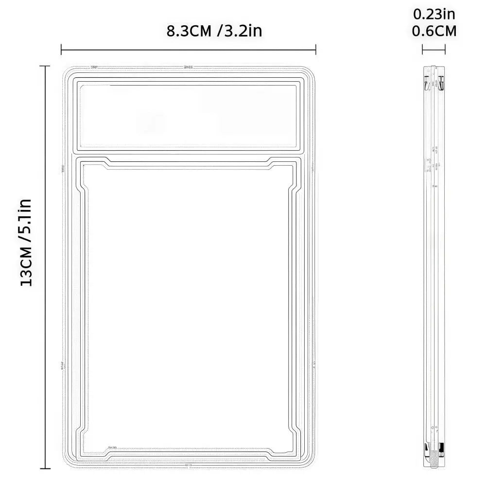 Graded Trading Card Holder Snap Closure Plastic Slab Case Card Slab Holder Axl