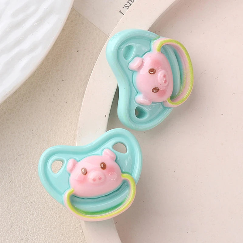 10 Pcs Mini Resin Dollhouse Pacifiers – Animal Doll Accessories Doll Accessories Axl