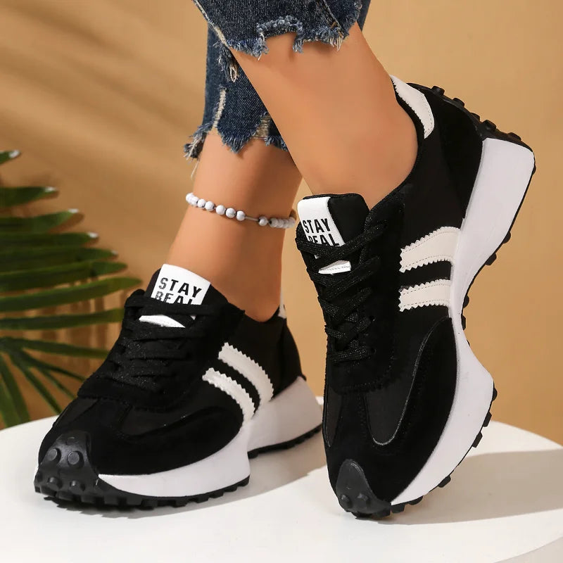 UXST Men's Casual Sneakers – Thick Sole Lightweight Lace-Up Casual Sneakers Axl