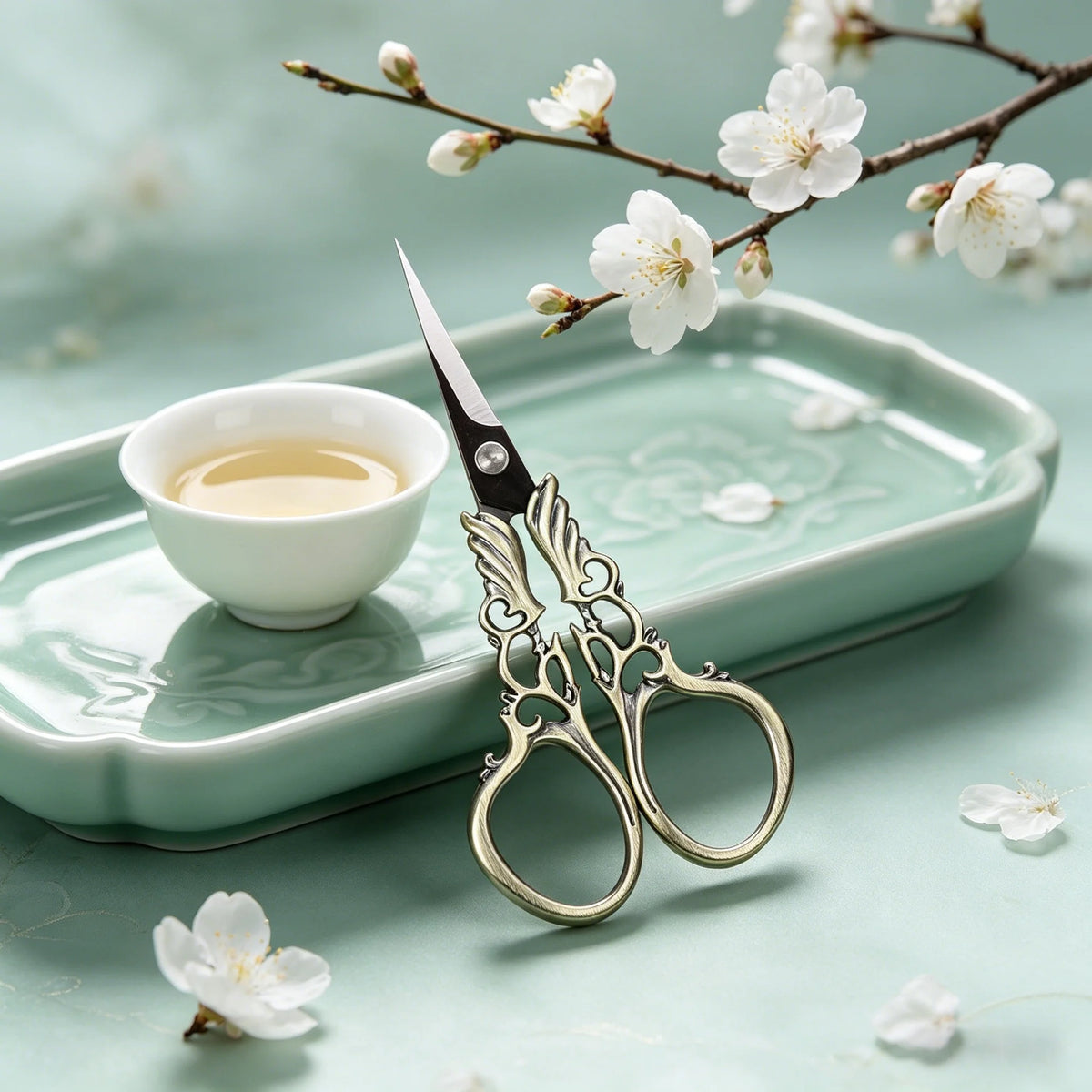 Vintage Embroidery Scissors – Stainless Steel Tailor Sewing Shears Embroidery Scissors Axl Scissors-Bronze
