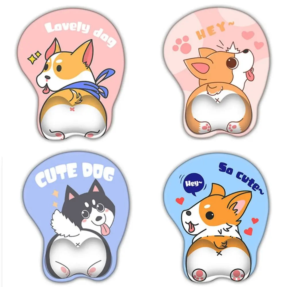 Cute Corgi Mouse Pad – Ergonomic Silicone Wrist Rest Wrist Rest Mouse Pad Axl