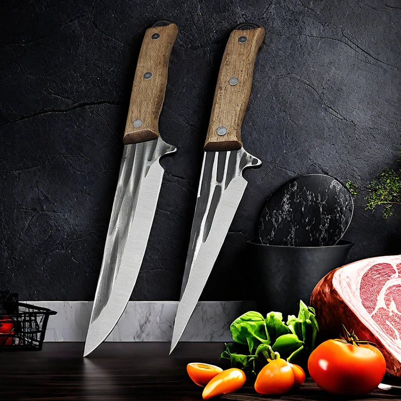 Forged Stainless Steel Boning Knife with Wood Handle Boning Knife Axl
